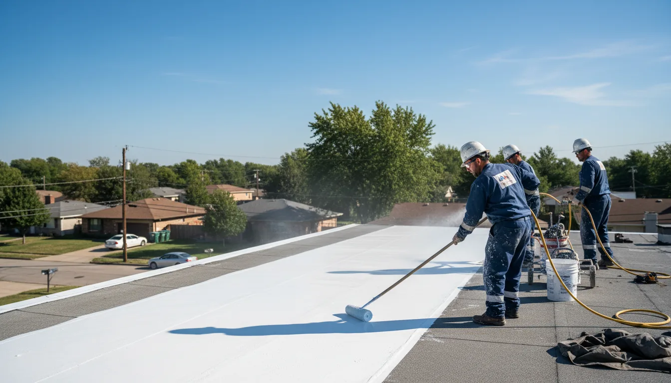 Commercial roof coating in Scottsburg, VA near me